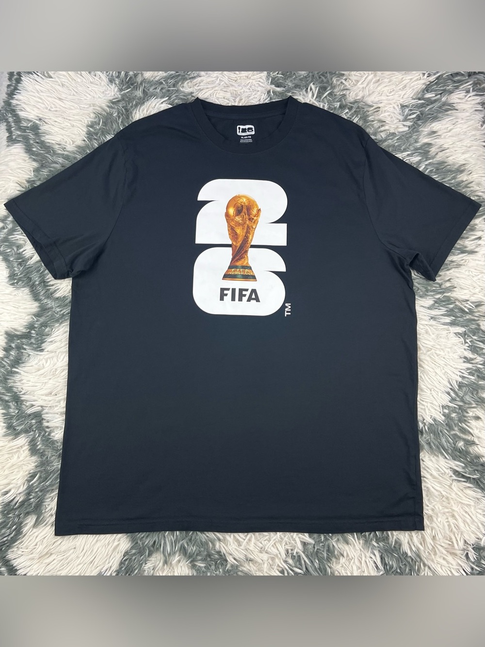 FIFA World Cup Men’s Black Trophy 26 Graphic Crew Neck T-Shirt Size XL